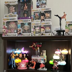 One Piece Funko Pop and Anime Figurine Collection